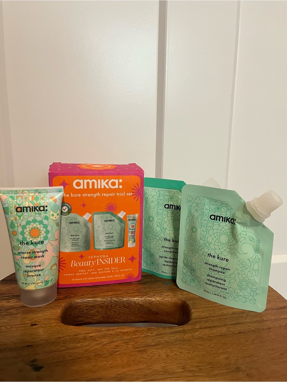 amika The Kure Intense Strength Repair Hair Set - Travel Size